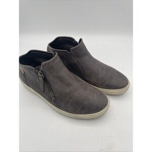 Ecco Flash 7 Women's Shoes Gray 7 Wide Leather Side Zipper Comfort Ankle‎ Boots